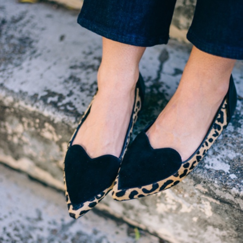 Isa Tapia Leopard Print Calf Hair Flats🖤
